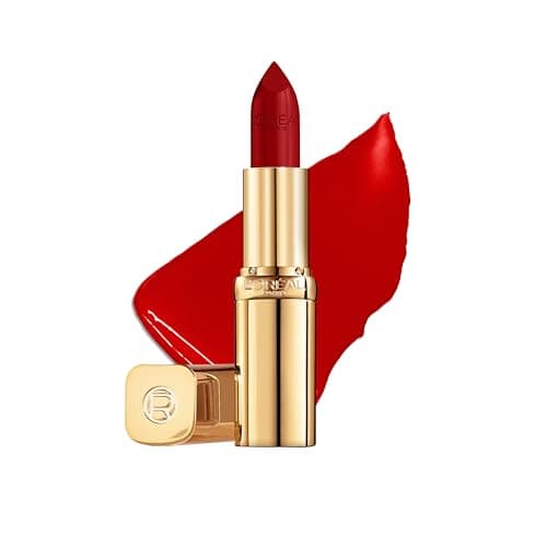 Image of L'Oreal Paris Lipstick, Color Riche Satin Enriched with Nourishing Argan Oil, Up to 12 Hours of Intense Hydration and Moisture for Smooth Lips, Shade: 300 Le Rouge Paris