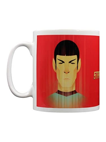 Image of Star Trek MG24148 Beaming Spock 50th Anniversary Mug, Ceramic, Multi-Colour, 315 ml