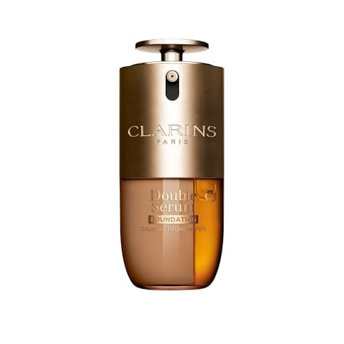 Image of Clarins Double Serum Foundation M5N 30ml | Hybrid Serum Foundation | Luminous Satin Finish | Medium-to-Full Customisable Coverage | Hydrates, Boosts Collagen Production and Reduces Signs of Ageing
