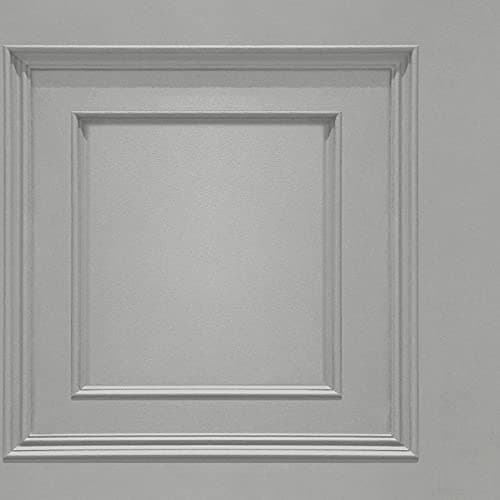 Image of Oliana Wood Panel Wallpaper - Belgravia 8492 - Grey