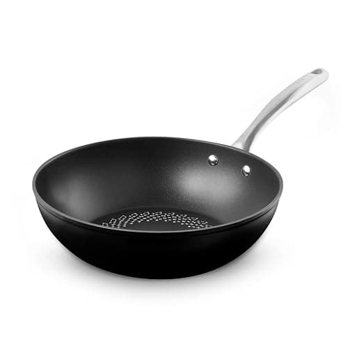 Image of Tower SmartStart Ultra Forged 28cm Aluminium Wok with Easy Clean Aeroglide Non-Stick, 15x Stronger, Induction Compatible, Oven Safe up to 220°, Long Lasting, PFOA Free, T900306