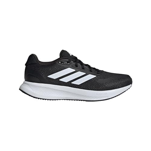 Image of adidas Men's Run Falcon 5 Sneaker, Black/White/Black, 11 UK