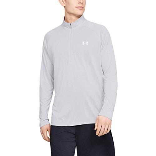 Image of Under Armour Mens Tech 2.0 1/2 Zip Sweater - Halo Grey/White - XXXL