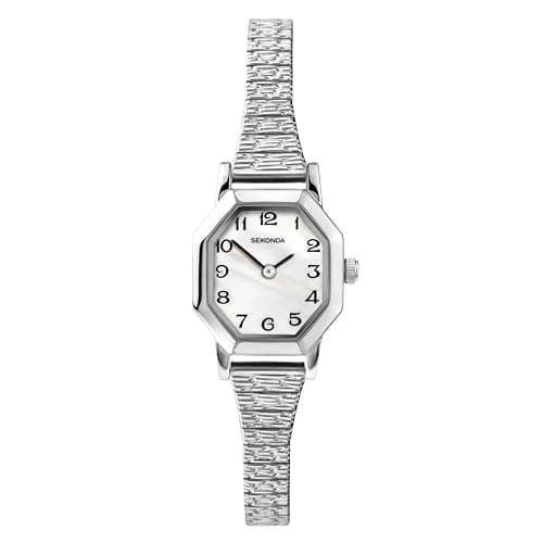 Image of SEKONDA Women's Quartz Watch with Mother Of Pearl Dial Analogue Display and Silver Stainless Steel Bracelet 4623.2700000000004
