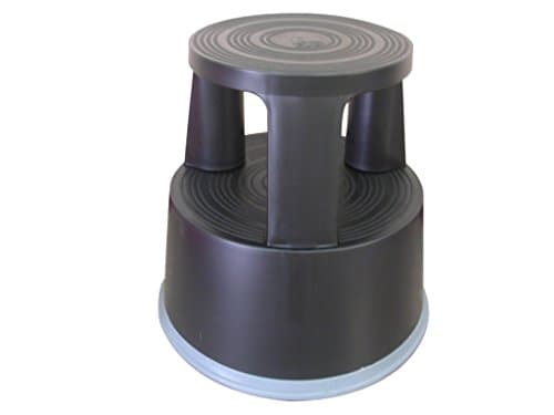 Image of Office Mobile Step Stool Q-CONNECT Mobile Plastic Black/Office Equipment/Type-2 Stages/Material-Plastic/Colour-Black/Dimensions (mm)-295x445 / Height (mm)-430