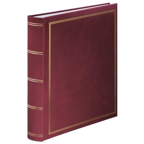 Image of Hama London Photo Album | Super Jumbo Scrapbook | 80 White Photos | 480 Pages | Burgundy