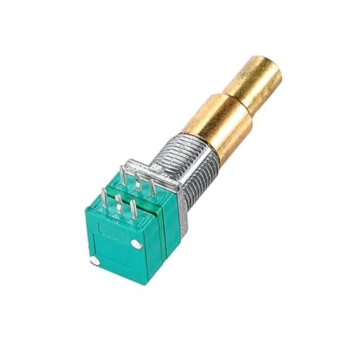 Image of RuiJOTWAT Double Potentiometer Two-Axis Brass Shaft Rotary Pots For Guitar Bass A500K/A500K