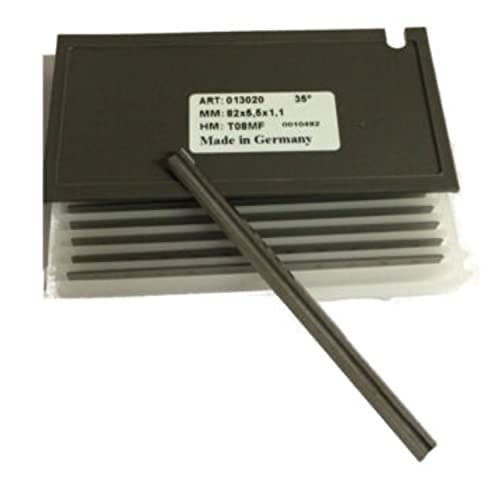 Image of Box of 10 x 82mm Carbide TCT Planer Blades for DeWalt DW677 Bosch PHO15-82 Bosch PHO20-82 BNIP Planer Reversible Knives - Made in Germany