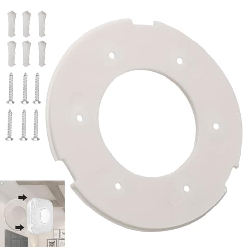 Image of ZHIXING Mounting Plate Replacement for Google Nest Protect 2nd Gen 06A & 06C (Wired/Battery), Replacement Backplate Fits for Nest Detector 06A & 06C Models - Nest Protect is not included