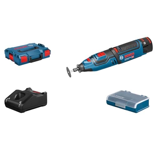Image of Bosch Professional 12V System GRO 12 V-35 Cordless Rotary Multi-Tool with 1x 12V 2.0 Ah Lithium-Ion Batteries)