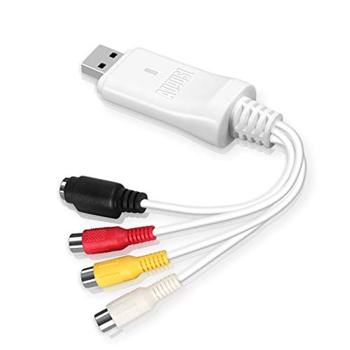 Image of August VGB300 VHS to Digital Converter – USB 2.0 Video Capture Card with RCA & S-Video Input, Transfer VHS, VCR, Hi8, 8mm, Mini DV & Camcorder Tapes to PC/Mac, Capture for Xbox 360/PS3 Gameplay
