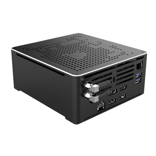 Image of 4K Mini PC, HTPC, NUC, Small Server, Windows 11 or Linux Ubuntu, Support Proxmox, Vmware, ESXI, KODI, Intel XEON E-2176M, BY02, DP, HDMI, TYPE-C, 2 x LAN, 8G RAM, 512G SSD, 1TB HDD