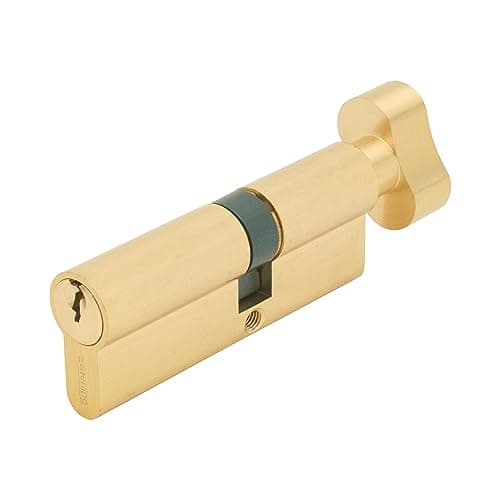 Image of Sterling ETB3030V 5 Pin Euro Thumbturn Cylinder, Brass, 30x30mm
