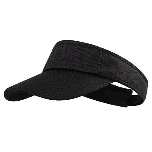 Image of MK MATT KEELY Sun Visor Hat Sports Adjustable Baseball Cap with Outdoor UV Protection for Women Men Black