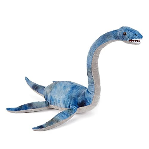 Image of Zappi Co Plush Children's Stuffed Soft Cuddly Plush Toy-Part of Safari Animals Collection, Perfect for Kids (31cm Depth)(Plesiosaur Dinosaur)