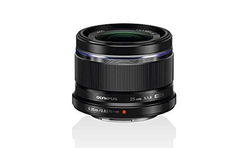 Image of Olympus M.Zuiko Digital 25 mm F1.8 Lens, Fast Fixed Focal Length, Suitable for All MFT Cameras (Olympus OM-D & PEN Models, Panasonic G-Series), Black