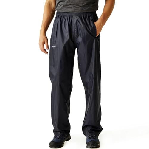 Image of Regatta Mens Stormbreak Overtrousers, Waterproof & Taped Seams - Perfect for Outdoors, Walking, Hiking & Camping Navy