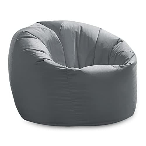 Image of Beanbag Chair Grey Water resistant Bean bags for indoor and Outdoor Use make Great Garden Seats