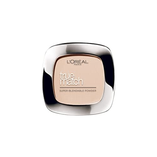 Image of L'Oréal Paris Powder Foundation, Light Texture for a Flawless Finish, True Match Pressed Powder Foundation, 5W Golden Sand