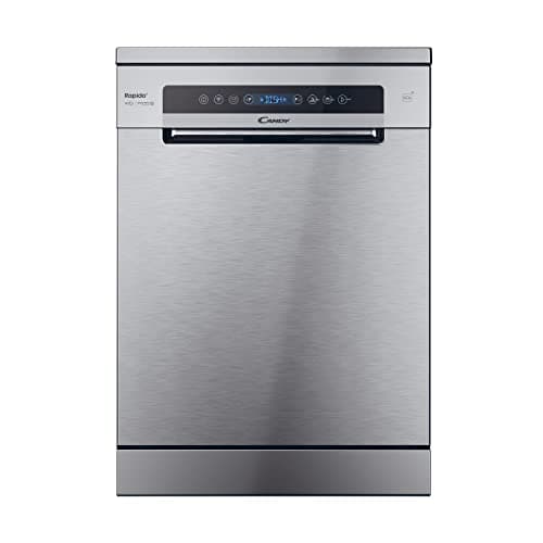 Image of Candy Rapido CF 5C7F0X Freestanding Dishwasher with 15 Place Setting Advanced remote control and extra content (Wi-Fi + Bluetooth) Stainless - C Rated