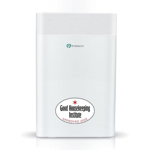 Image of PureMate Air Purifier for Home 5 in1 with Ioniser and Sleep Mode - True HEPA Filter & Active Carbon, Removes Germs & Viruses, Allergies & Asthma, Pollen, Dust, Smokers, Hay Fever, Pets Dander