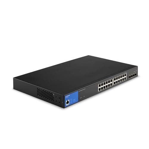 Image of Linksys 24-Port Managed Gigabit PoE+ Switch with 4 10G SFP+ Uplinks 410W
