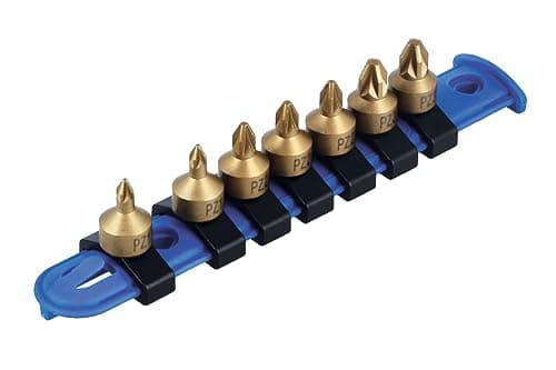 Image of Laser 8665 Low Profile Pozi Drive Socket Bit Set 1/4" D 7pc
