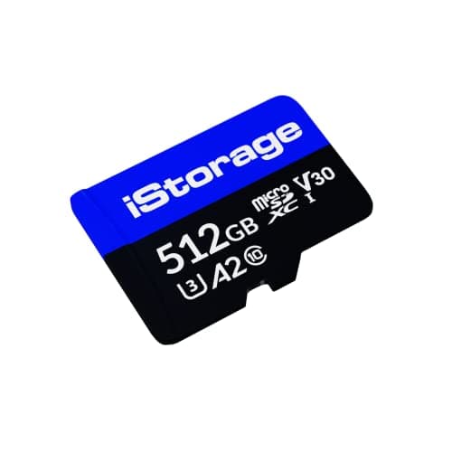 Image of iStorage MicroSD Card 512GB | Encrypt Data Stored on iStorage MicroSD Cards using DatAshur SD Flash Drive | Compatible with DatAshur SD Drives Only