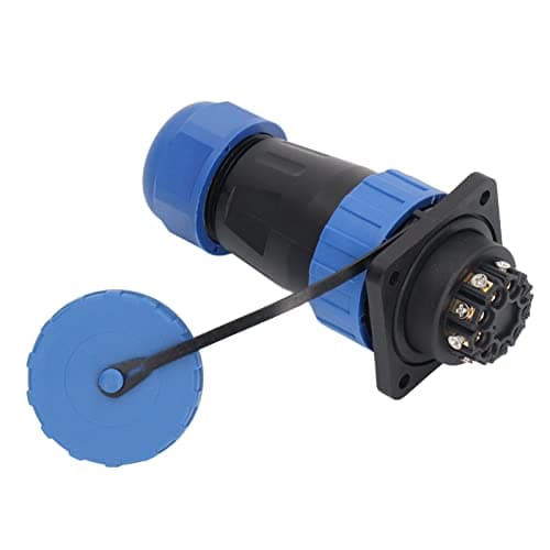 Image of Bewinner IP68 Plug Connector Solid Gold Plated Pins 380V 45A Circular Connector for Program Controlled Machines (9 Pin)