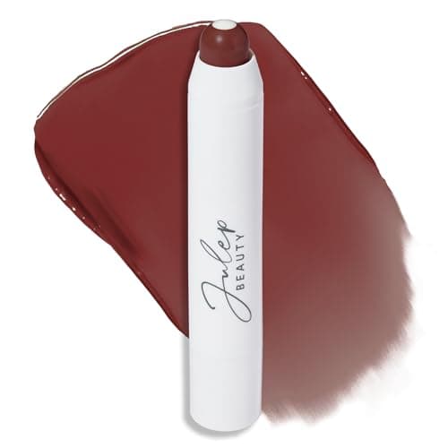 Image of Julep It's Balm Full Coverage Lip Crayon (Cherry Wood Crème) Hydrating, Nourishing Lip Colour - Smooth, Highly Pigmented, Semi-Gloss Finish - Buildable Lipstick with Nourishing Vitamin E Lip Balm Core