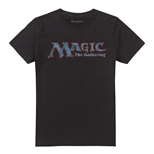 Image of Cotton Soul Magic The Gathering Retro Logo Unisex T Shirt, Black, Large