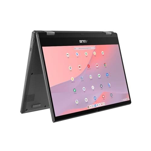 Image of ASUS Chromebook CM1402FM2A-EC0072 35.6 cm (14") Touchscreen Full HD MediaTek Kompanio 520 4 GB LPDDR4x-SDRAM 128 GB eMMC Wi-Fi 6 (802.11ax) ChromeOS Grey