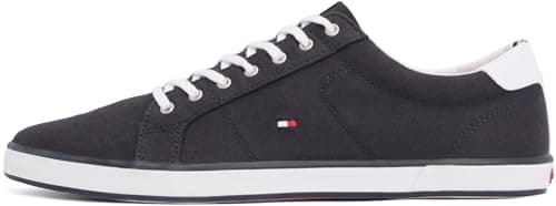 Image of Tommy Hilfiger Men’s Vulcanised Trainers, Blue (Midnight), 10