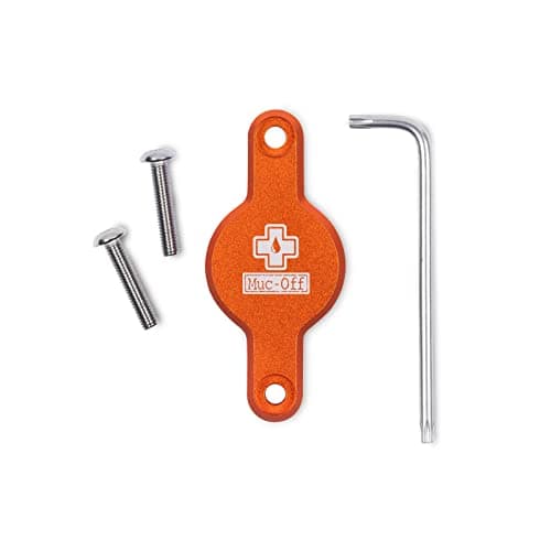 Image of Muc-Off - Secure Tag Holder - Protection and Concealment of Apple Airtag - Bottle Holder Slot - Orange