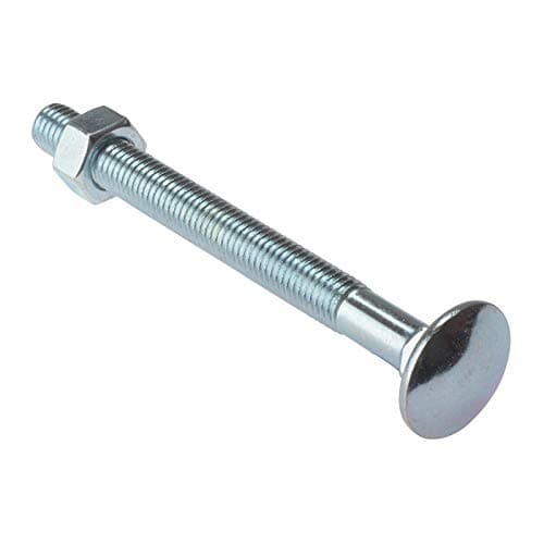 Image of ForgeFix Carriage Bolts | M6 x 130mm | Zinc Plated | Bag 10