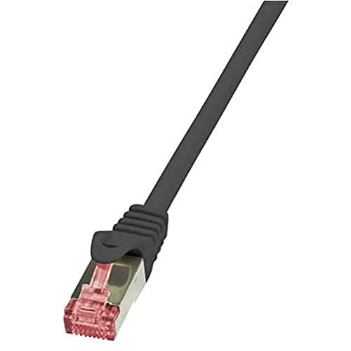 Image of LogiLink CQ2013S CAT6 S/FTP PIMF PrimeLine Ethernet Cable, 0.25 Meter Length, Black