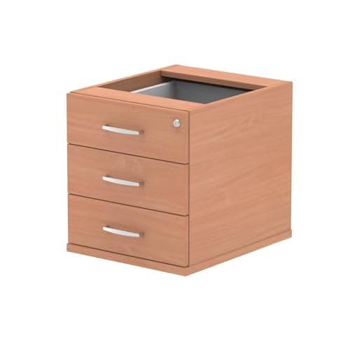 Image of Dynamic Office Solutions Impulse Fixed Pedestal 3 Drawer Beech 440 x 550 x 410 mm