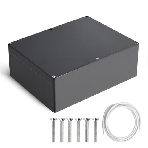 Image of Project Box Therlan IP65 Waterproof Electronics Box DIY ABS Junction Box Universal Plastic Project Enclosure For Indoor Outdoor (Black, 290 * 210 * 100mm)