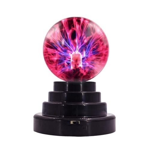 Image of Plasma Ball Lamp, Globe Static Lamp Touch Sensitive Magic Ball, Creative Night Light Decoration for Office Desk, Bedroom, Magic Light for Boys Girls Party Birthday School - 3 inch