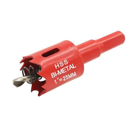 Image of 25mm Hole Saw,HSS Bi-Metal Hole Cutter for Pipe Vent, Wood,Plywood, Plastic, Drywall, Thin Metal Sheets