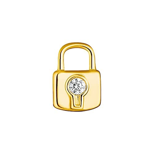 Image of THOMAS SABO Single ear stud lock gold 925 Sterling Silver, 18k Yellow Gold Plating