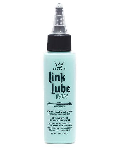 Image of Peaty's LinkLube Dry Bike Chain Lube - Bike Chain Oil for Dry & Dusty Conditions, Readily Biodegradable Wax-Based Bicycle Lubricant, Long-Lasting & Quiet Chains, MTB, Road & Gravel Bikes, 60ml