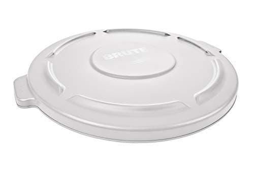 Image of Rubbermaid Commercial Products Brute Snap-On Lid 38 Litre White FG260900WHT