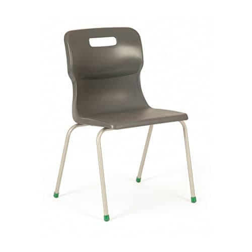 Image of Office Needs Direct Titan School Stacking Chair 4 Leg 460h Age 14-Adult Years Age 14-Adult Charcoal T16CHARCOAL. MIN ORDER 6