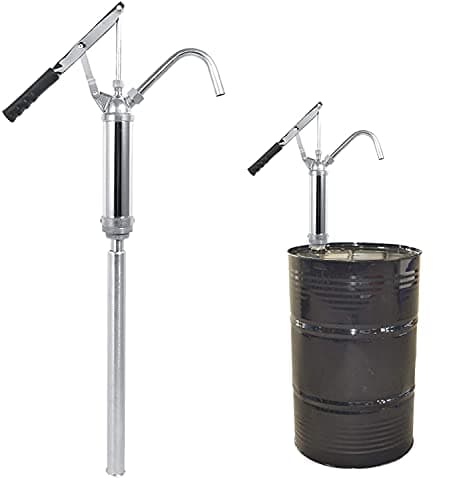 Image of Heavy-Duty Lever Pump, 20L/Min Lever Action Barrel Drum Pump with Non-Slip Handle, Telescopic Hand Oil Transfer Extractor with Removable Nozzle, for Kerosene Gear Oil Engine Oil