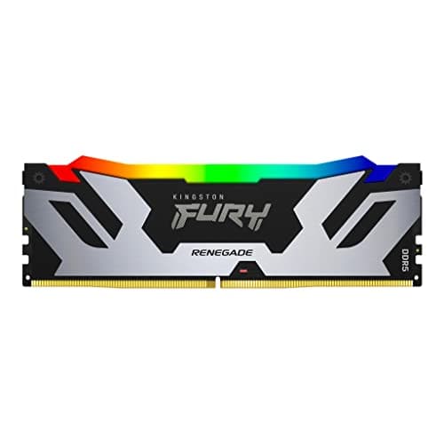Image of Kingston FURY Renegade Black RGB XMP 24GB 7200MT/s DDR5 CL38 DIMM Desktop Gaming Memory - KF572C38RSA-24