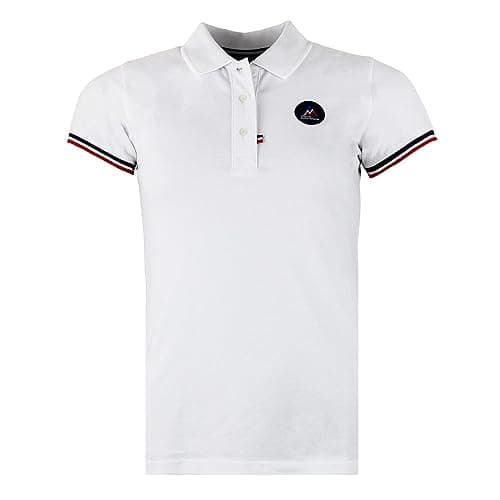 Image of Peak Mountain Women's Short Sleeve Polo Shirt ABECA, white, M