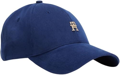 Image of Tommy Hilfiger Women’s Elevated Chic Cap with Logo, Blue (Preppy Navy), One Size