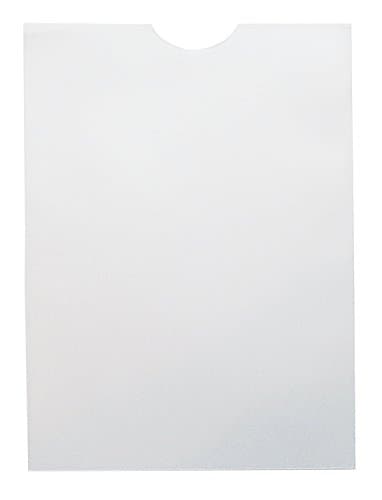 Image of Customcard ltd® A5 Frosted Vertical Pockets with Thumb Cut Job Card Pockets Pack of 100