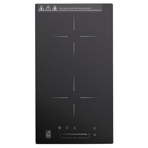 Image of 2-Ring Induction Hob, Plug-In 13A Built-In Electric Cooktop 7000W (Auto-Limited 2800W), Touch Controls, Child Lock, Overheat Protection, Black Ceramic Glass, 220-240V, 1-Year Warranty